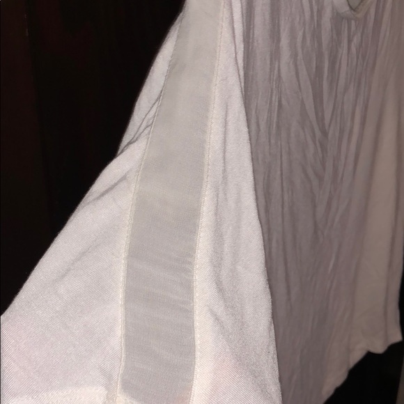 White Jessica Simpson top, Black bows, size Small - Picture 3 of 4